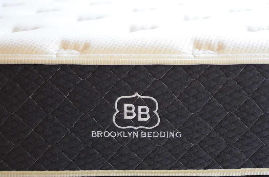 Brooklyn Bedding #bestmattressever from the front of the mattress