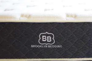 Brooklyn Bedding #bestmattressever from the front of the mattress