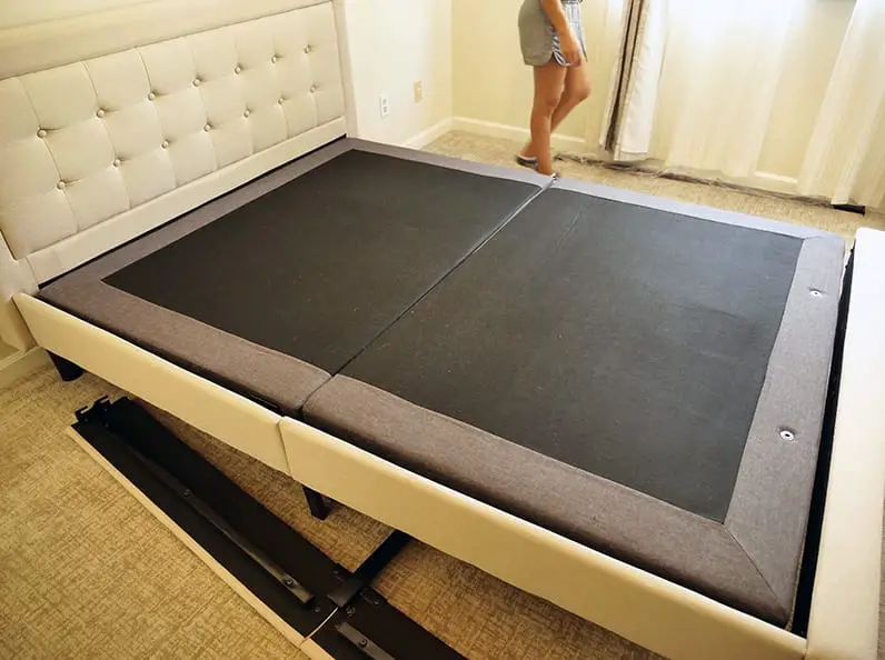 the nectar dreamcloud adjustable base fits inside a standard bed frame