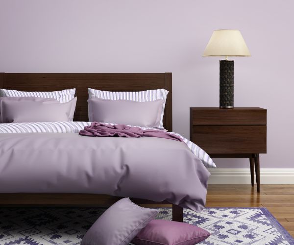 muted lavender paint for smaller bedroom